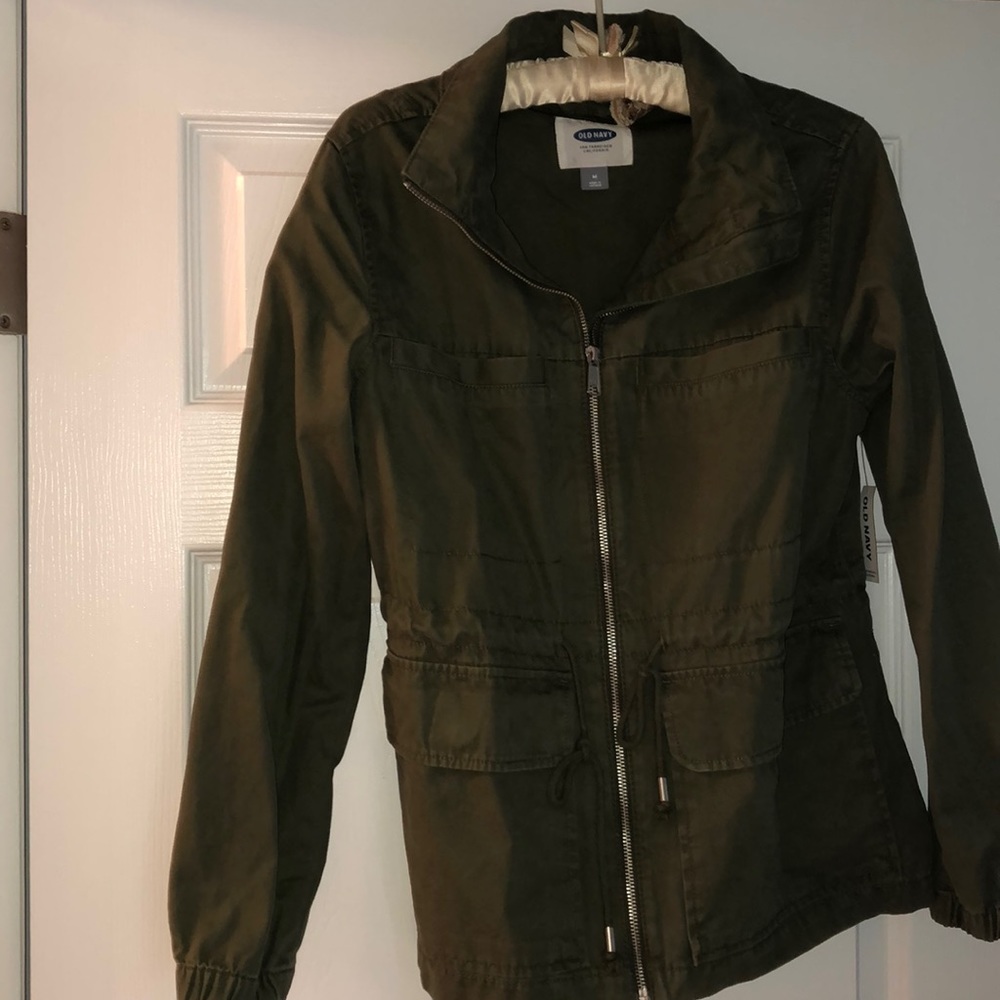 Old Navy Drawstring jacket, size medium.